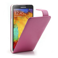 Кожен калъф FLIP Presto за Samsung Galaxy Note 3 N9000 / N9005 розов